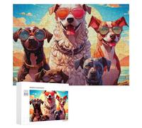 300 PCS Puzzle Per Adolescenti Canine Beach Adventure Puzzle Per Adulti, Gioco Rompicapo, Gara Di Velocità Manuale, Impegnativo Da Completare 300 PCS