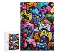 300 PCS Puzzle Per Adolescenti Colorful Game Controllers Puzzle Per Adolescenti Gioco Rompicapo Migliora La Memoria Regali Di Natale Compleanno 300 PCS