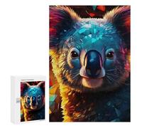 300 PCS Puzzle Per Adolescenti Colorful Koala Portrait Puzzle Per Adulti Giocattoli Antistress Regali Per Donne Sfida Da Completare 300 PCS
