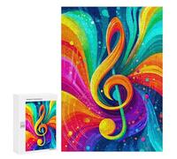 300 PCS Puzzle Per Adolescenti Colorful Music Note Art Puzzle Per Adolescenti Analisi E Logica Difficile E Sfida Ideale Come Regalo 300 PCS