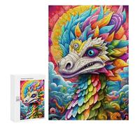 300 PCS Puzzle Per Adolescenti Colorful Mythical Creature-2 Puzzle Per Adulti Gioco Pratico Corsa Di Velocità Delle Mani Divertimento Attività A Casa, 300 PCS
