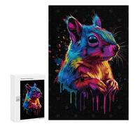 300 PCS Puzzle Per Adolescenti Colorful Squirrel Art Puzzle Per Adolescenti Difficili Ogni Pezzo È Unico - Regalo Di Compleanno, Regali, 300 PCS