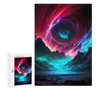 300 PCS Puzzle Per Adolescenti Cosmic Aurora Landscape Puzzle Per Adolescenti Analisi E Logica Difficile E Sfida Ideale Come Regalo 300 PCS