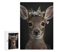 300 PCS Puzzle Per Adolescenti Cute Baby Fluffy Deer Puzzle Per Adulti Gioco Pratico Difficile Difficile Unico Compleanno E Regali 300 PCS