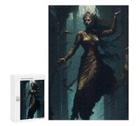 300 PCS Puzzle Per Adolescenti Dark Queen of The Underworld Puzzle Per Adulti, Gioco Rompicapo, Gara Di Velocità Manuale, Impegnativo Da Completare 300 PCS