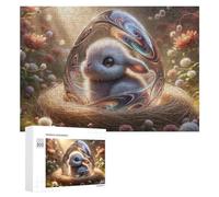 300 PCS Puzzle Per Adolescenti Easter Bunny Egg Nest Flowers Puzzle Per Adolescenti Gioco Rompicapo Migliora La Memoria Regali Di Natale Compleanno 300 PCS