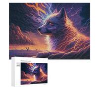 300 PCS Puzzle Per Adolescenti Electric Wolf Mystical Energy Puzzle Per Adolescenti Gioco Rompicapo Migliora La Memoria Regali Di Natale Compleanno 300 PCS
