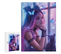 300 PCS Puzzle Per Adolescenti Enchanted Butterfly Dreamscape Puzzle Per Adulti Puzzle Difficile Sfida Attività Divertenti A Casa Ottimo Regalo Per I Giocatori 300 PCS