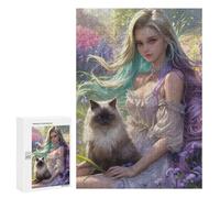 300 PCS Puzzle Per Adolescenti Enchanted Garden Fantasy -1 Puzzle Per Adolescenti Migliora La Memoria Sfida Da Completare Giocattoli Educativi Per L'apprendimento 300 PCS