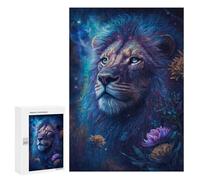 300 PCS Puzzle Per Adolescenti Enchanted Lion Fantasy Artwork -2 Puzzle Per Adulti Puzzle Difficile Sfida Attività Divertenti A Casa Ottimo Regalo Per I Giocatori 300 PCS
