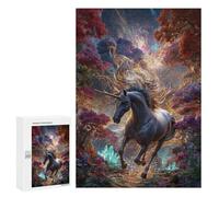 300 PCS Puzzle Per Adolescenti Enchanted Unicorn Forest Fantasy Puzzle Per Adulti Per Passare Il Tempo Durante Le Vacanze Ogni Pezzo È Unico - Ottimo Regalo Per I Giocatori 300 PCS
