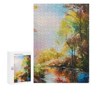 300 PCS Puzzle Per Adolescenti Fall Forest Puzzle Per Adulti Puzzle Difficile Sfida Attività Divertenti A Casa Ottimo Regalo Per I Giocatori 300 PCS