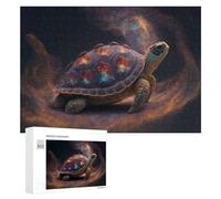 300 PCS Puzzle Per Adolescenti Galactic Turtle in Space -1 Puzzle Per Adolescenti Gioco Rompicapo Migliora La Memoria Regali Di Natale Compleanno 300 PCS
