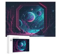 300 PCS Puzzle Per Adolescenti Galactic Window View Puzzle Per Adolescenti Gioco Rompicapo Migliora La Memoria Regali Di Natale Compleanno 300 PCS