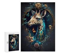 300 PCS Puzzle Per Adolescenti Giraffe in Enchanted Garden Puzzle Per Adolescenti Gioco Rompicapo Migliora La Memoria Regali Di Natale Compleanno 300 PCS
