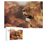 300 PCS Puzzle Per Adolescenti Golden Lion Majesty -1 Puzzle Per Adulti Gioco Pratico Corsa Di Velocità Delle Mani Divertimento Attività A Casa, 300 PCS