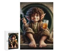 300 PCS Puzzle Per Adolescenti Hobbit with Pipe And Ale Puzzle Per Adulti Migliorano La Memoria Difficili E Stimolanti Rompicapo Giochi Per Famiglie 300 PCS