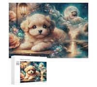 300 PCS Puzzle Per Adolescenti Magical Night Puppy Dreamscape Puzzle Fai Da Te Per Adulti, Giocattoli, Decorazioni Murali, Regali Per Tutta La Famiglia 300 PCS