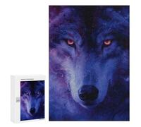 300 PCS Puzzle Per Adolescenti Magical Wolf Portrait Puzzle Per Adolescenti Gioco Rompicapo Migliora La Memoria Regali Di Natale Compleanno 300 PCS
