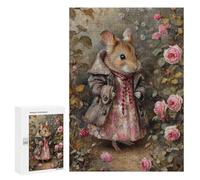 300 PCS Puzzle Per Adolescenti Mrs. Tittlemouse in A Rose Garden Puzzle Per Adolescenti Giochi Per Famiglie Analisi E Sfida Educativa Logica 300 PCS