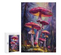 300 PCS Puzzle Per Adolescenti Mystical Forest Mushrooms Puzzle Per Adolescenti Taglio Di Precisione Aiuta L'esercizio Del Cervello Regali Per La Riduzione Dello Stress 300 PCS