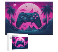 300 PCS Puzzle Per Adolescenti Neon Desert Adventure with Controller Puzzle Per Adulti Giocattolo Decorazione Da Parete Un'opera D'arte Regalo Di Compleanno, Regali, 300 PCS