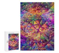 300 PCS Puzzle Per Adolescenti Neon Jungle Vibrance Puzzle Per Adolescenti Gioco Rompicapo Migliora La Memoria Regali Di Natale Compleanno 300 PCS