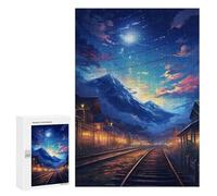 300 PCS Puzzle Per Adolescenti Night Train to Dreamscape Puzzle Per Adolescenti Antistress Ogni Pezzo È Unico - Ideale Come Regalo Per Tutta La Famiglia 300 PCS