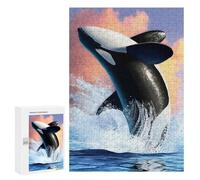 300 PCS Puzzle Per Adolescenti Ocean Orca Puzzle Per Adulti Gioco Pratico Difficile Difficile Unico Compleanno E Regali 300 PCS