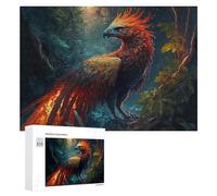 300 PCS Puzzle Per Adolescenti Phoenix in The Enchanted Forest Puzzle Per Adolescenti Gioco Rompicapo Migliora La Memoria Regali Di Natale Compleanno 300 PCS
