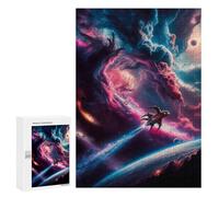 300 PCS Puzzle Per Adolescenti Pink Space Puzzle Per Adulti Giocattolo Decorazione Da Parete Un'opera D'arte Regalo Di Compleanno, Regali, 300 PCS
