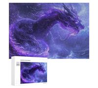 300 PCS Puzzle Per Adolescenti Purple Dragon Artwork Puzzle Per Adulti Gioco Pratico Corsa Di Velocità Delle Mani Divertimento Attività A Casa, 300 PCS