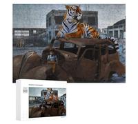 300 PCS Puzzle Per Adolescenti Puzzle A Boy And His Tiger Puzzle Per Adulti Gioco Rompicapo Ma Divertente E Umoristico Aiuta L'esercizio Del Cervello 300 PCS