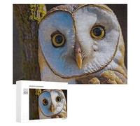 300 PCS Puzzle Per Adolescenti Puzzle Barn Owl Close-Up Puzzle Per Adulti Gioco Pratico Assemblaggio Del Modello Regali Unici Per Compleanno E Natale 300 PCS