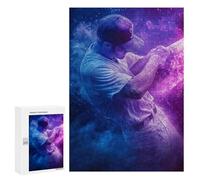 300 PCS Puzzle Per Adolescenti Puzzle Baseball Player in Action Puzzle Per Adolescenti Sfida Difficile Ogni Pezzo È Unico - Giocattoli Educativi Per L'apprendimento 300 PCS