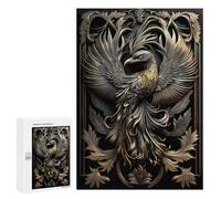 300 PCS Puzzle Per Adolescenti Puzzle Copper Golden Phoenix Puzzle Per Adulti Gioco Pratico Assemblaggio Del Modello Regali Unici Per Compleanno E Natale 300 PCS