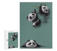 300 PCS Puzzle Per Adolescenti Puzzle Cute Panda Playing Puzzle Per Adulti Gioco Pratico Assemblaggio Del Modello Regali Unici Per Compleanno E Natale 300 PCS