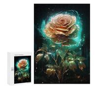 300 PCS Puzzle Per Adolescenti Puzzle Enchanted Glowing Rose Puzzle Per Adulti Gioco Pratico Assemblaggio Del Modello Regali Unici Per Compleanno E Natale 300 PCS