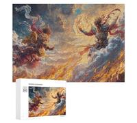 300 PCS Puzzle Per Adolescenti Puzzle Epic Fantasy Battle Art Puzzle Per Adulti Gioco Pratico Assemblaggio Del Modello Regali Unici Per Compleanno E Natale 300 PCS