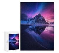 300 PCS Puzzle Per Adolescenti Puzzle Mountain Reflection Under Aurora Puzzle Per Adulti Gioco Pratico Assemblaggio Del Modello Regali Unici Per Compleanno E Natale 300 PCS