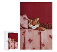 300 PCS Puzzle Per Adolescenti Puzzle Sleeping Tiger Painting Puzzle Per Adulti Gioco Rompicapo Ma Divertente E Umoristico Aiuta L'esercizio Del Cervello 300 PCS