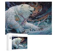 300 PCS Puzzle Per Adolescenti Puzzle Whispering Arctic Dreams A Polar Bear's Tale Puzzle Per Adulti Gioco Pratico Assemblaggio Del Modello Regali Unici Per Compleanno E Natale 300 PCS