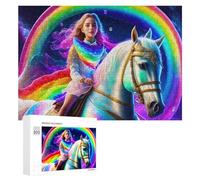 300 PCS Puzzle Per Adolescenti Rainbow Unicorn Journey Puzzle Fai Da Te Per Adulti, Giocattoli, Decorazioni Murali, Regali Per Tutta La Famiglia 300 PCS