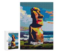 300 PCS Puzzle Per Adolescenti Rapa Nui National Park Chile Art Puzzle Per Adulti, Rompicapo, Sfida Educativa, Regalo Di Compleanno 300 PCS