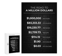 300 PCS Puzzle Per Adolescenti Road to A Million Dollars Puzzle Per Adolescenti Difficili Ogni Pezzo È Unico - Regalo Di Compleanno, Regali, 300 PCS