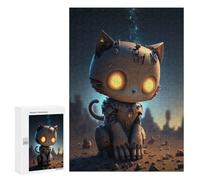 300 PCS Puzzle Per Adolescenti Robotic Cat in Space-4 Puzzle Per Adolescenti Gioco Rompicapo Migliora La Memoria Regali Di Natale Compleanno 300 PCS