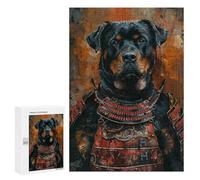 300 PCS Puzzle Per Adolescenti Samurai Rottweiler Armor Puzzle Per Adolescenti Taglio Di Precisione Aiuta L'esercizio Del Cervello Regali Per La Riduzione Dello Stress 300 PCS