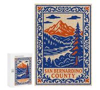 300 PCS Puzzle Per Adolescenti San Bernardino County Landscape Illustration Puzzle Per Adolescenti Migliora La Memoria Sfida Da Completare Giocattoli Educativi Per L'apprendimento 300 PCS