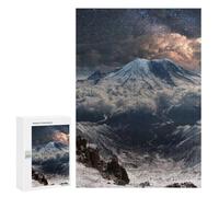 300 PCS Puzzle Per Adolescenti Snow-Capped Mountain Landscape Puzzle Per Adulti Puzzle Difficile Sfida Attività Divertenti A Casa Ottimo Regalo Per I Giocatori 300 PCS