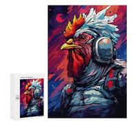 300 PCS Puzzle Per Adolescenti Space Chicken Explorer Puzzle Per Adolescenti Analisi E Logica Difficile E Sfida Ideale Come Regalo 300 PCS